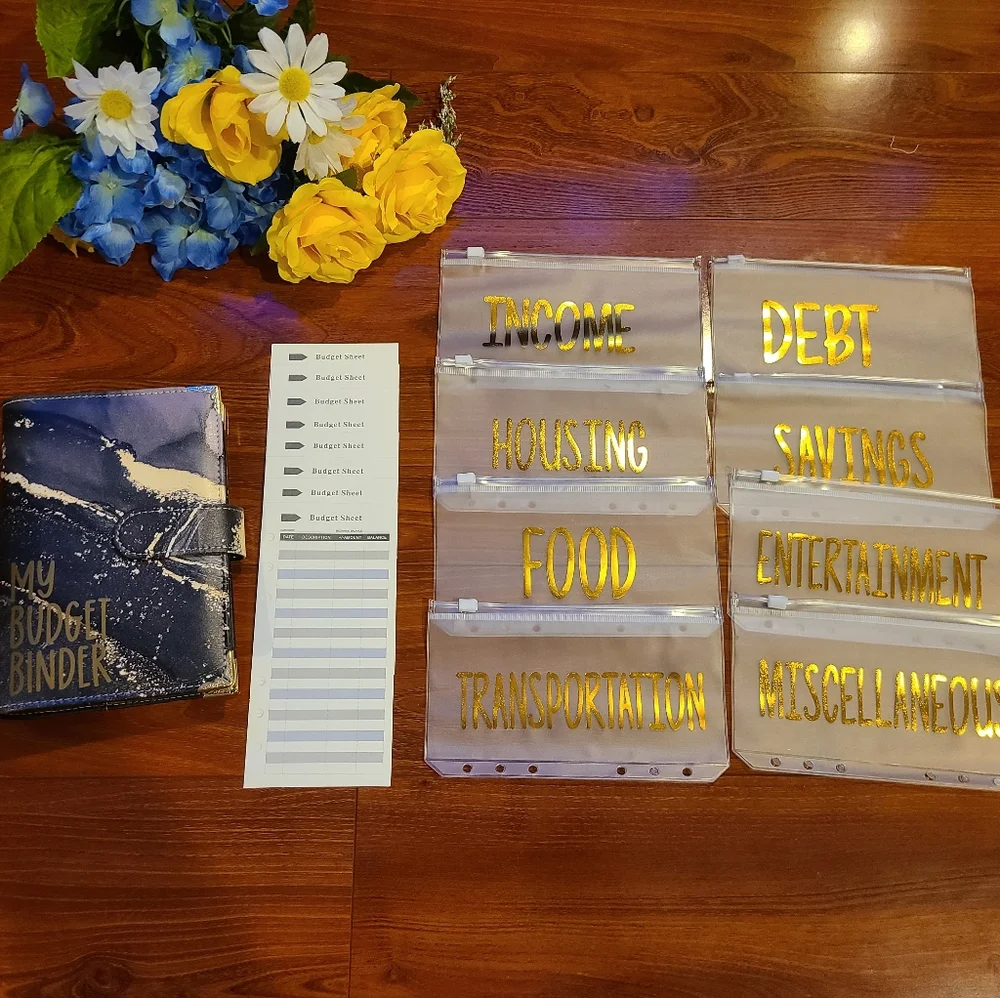 Black/Gold My Budget Binder Set